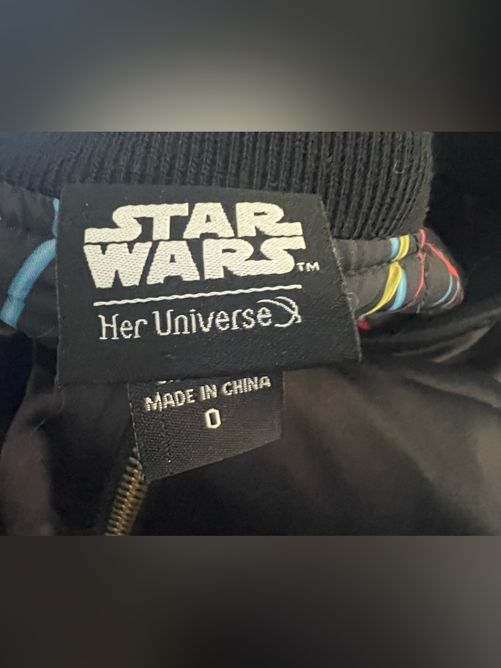 Star Wars Black and Gold 40th Anniversary Varsity Bomber Jacket - Picture 7 of 7